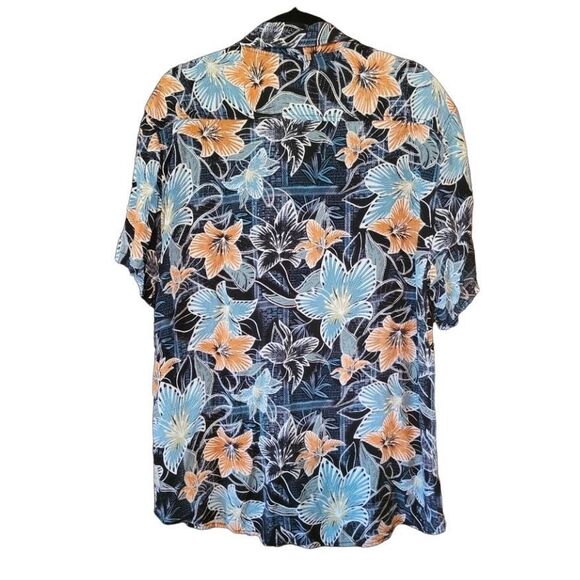 Mens Margaritaville Floral Shirt Mens Large short sleeve button up - Sz Large bu - Picture 2 of 4